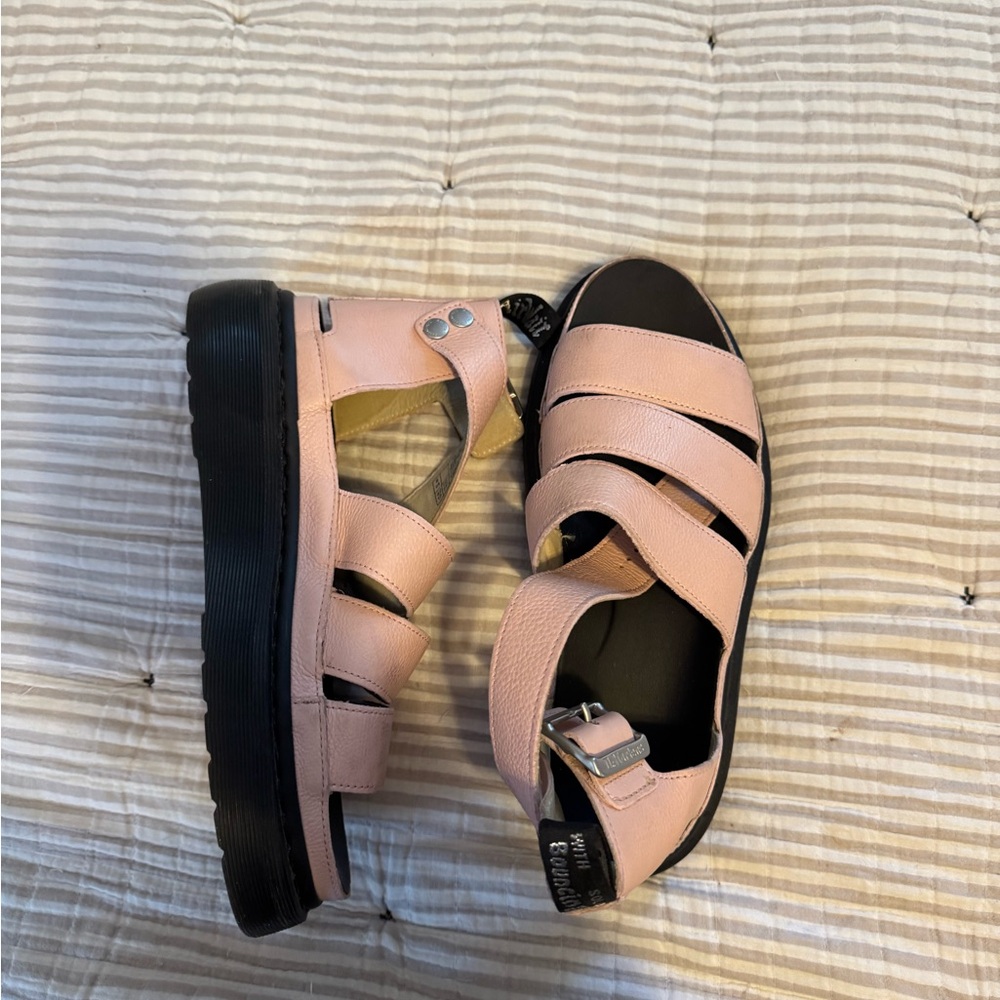 Dr. Martens Pink Strappy Sandals